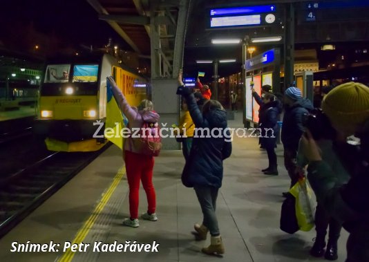 RegioJet zahájil provoz humanitárního vlaku do Lvova
