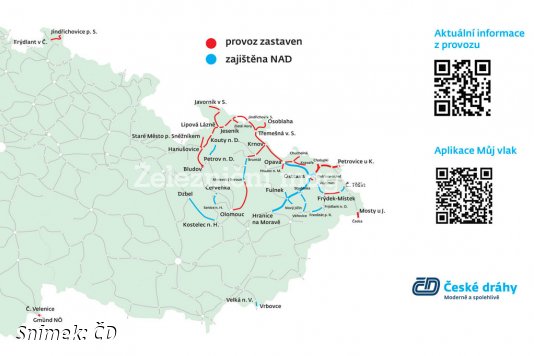 Ostrava stále neprůjezdná, ožívá mezinárodní nákladní doprava z Polska