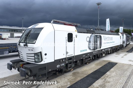 Siemens představil Vectron s bateriovým modulem