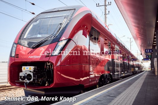 Prezentace jednotky railjet KISS pro ÖBB