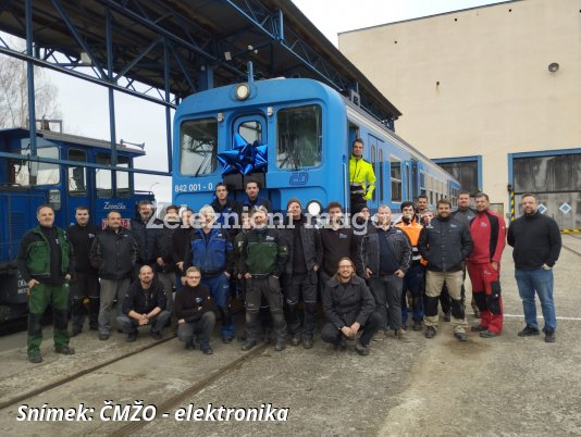 Poslední vůz řady 842 s ETCS