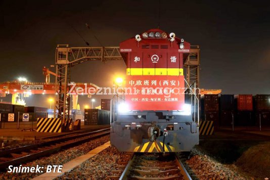 Nákladní expres Si-an - Česká Třebová dorazil do cíle