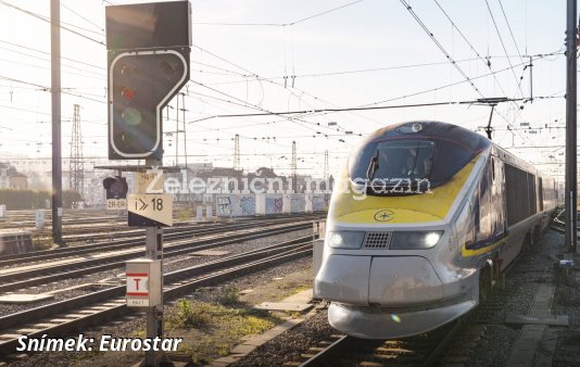 První TGV Eurostar s OBU ETCS