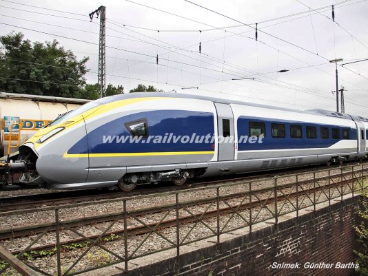 Nový Eurostar na kolejích