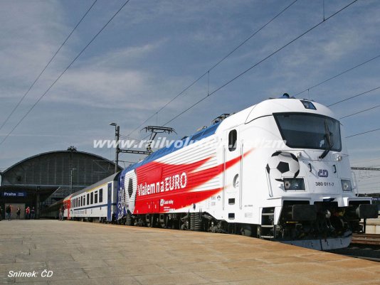 Lokomotiva řady 380 k EURO 2012