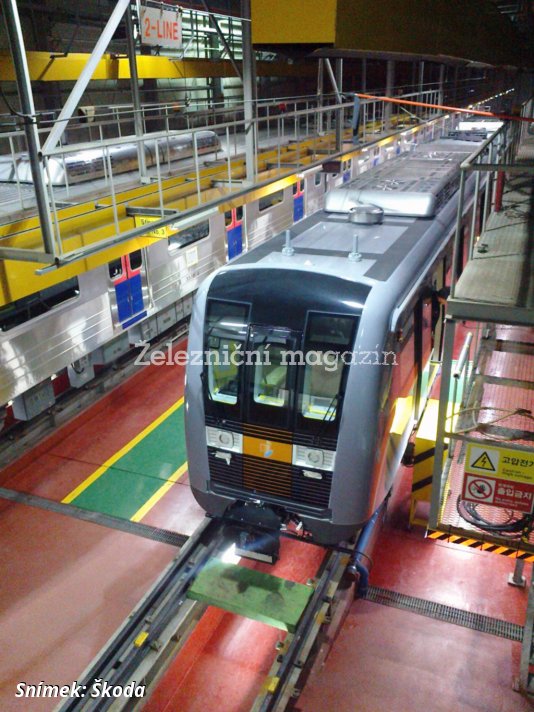 Trakční výzbroje Škoda Electric pro metro v Incheonu